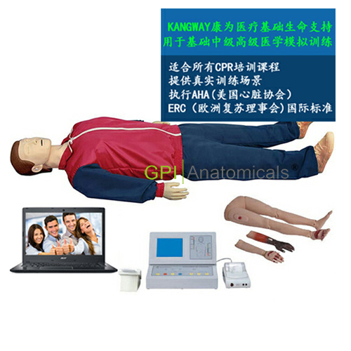 GPI/CPR400S-C高級全自動電腦心肺復蘇模擬人（IC卡管理軟件）2017新品