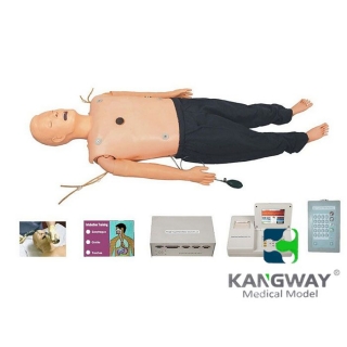 高級多功能急救訓練模擬人（心肺復蘇CPR、氣管插管、除顫起搏四合一功能、嵌入式系統